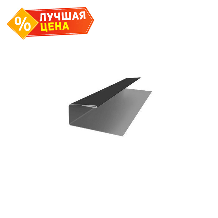 J-Профиль 18мм 0,5 PurLite Мatt RAL 9005 черный
