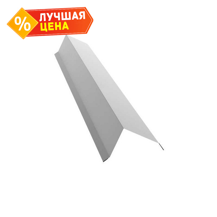 Планка торцевая 80х100 0,45 Drap RAL 9003