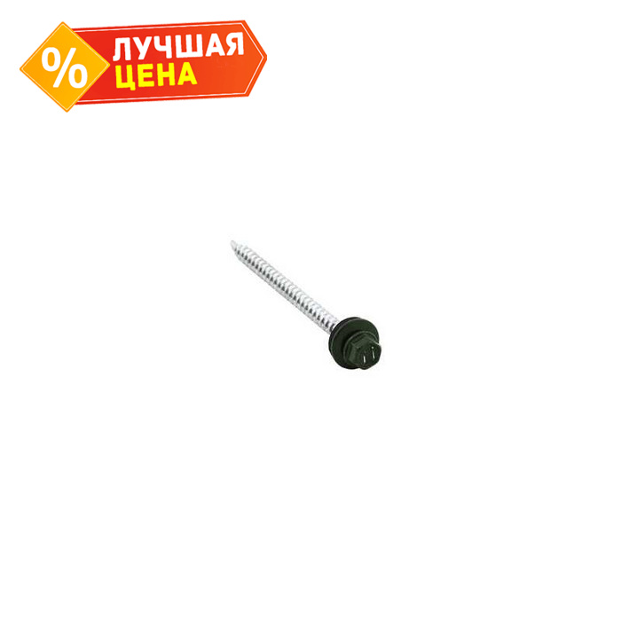 Саморез кровельный Daxmer 4,8х70 RAL 6020 (100) сверло №1