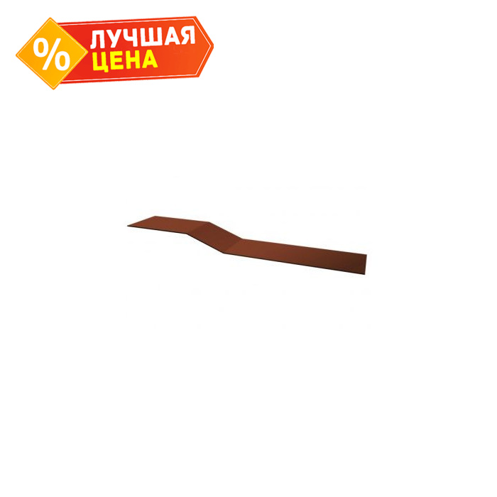 Планка крепежная фальц 0,45 Drap RAL 8004 терракота