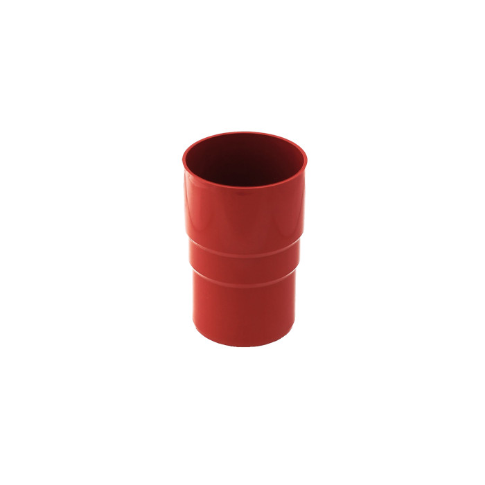 Соединитель водосточной трубы, пвх, d-110 мм, красный, BRYZA