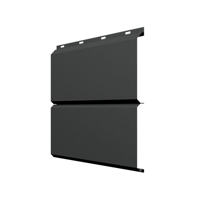 Софит ЭкоБрус без перфорации 0,345 Grand Line 0,5 Satin RAL7016 антрацитово-серый