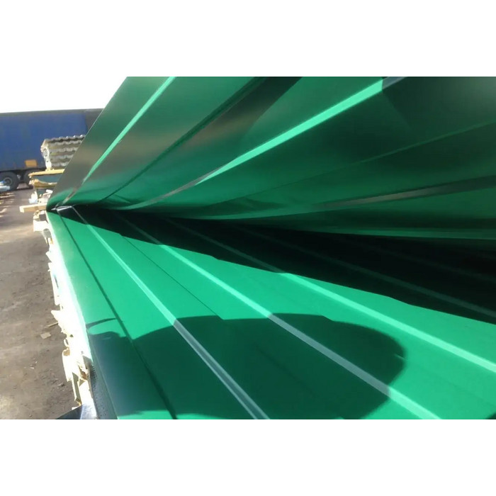 Профлист Grand Line С10В GreenCoat Pural BT, matt 0.5 мм RR 11 Темно-Зеленый - фото №5