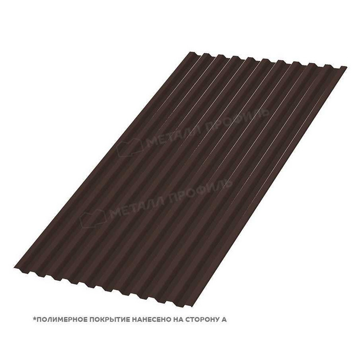 Профлист Металл Профиль С-21 0,5 PURETAN® RR 32 Темно-коричневый